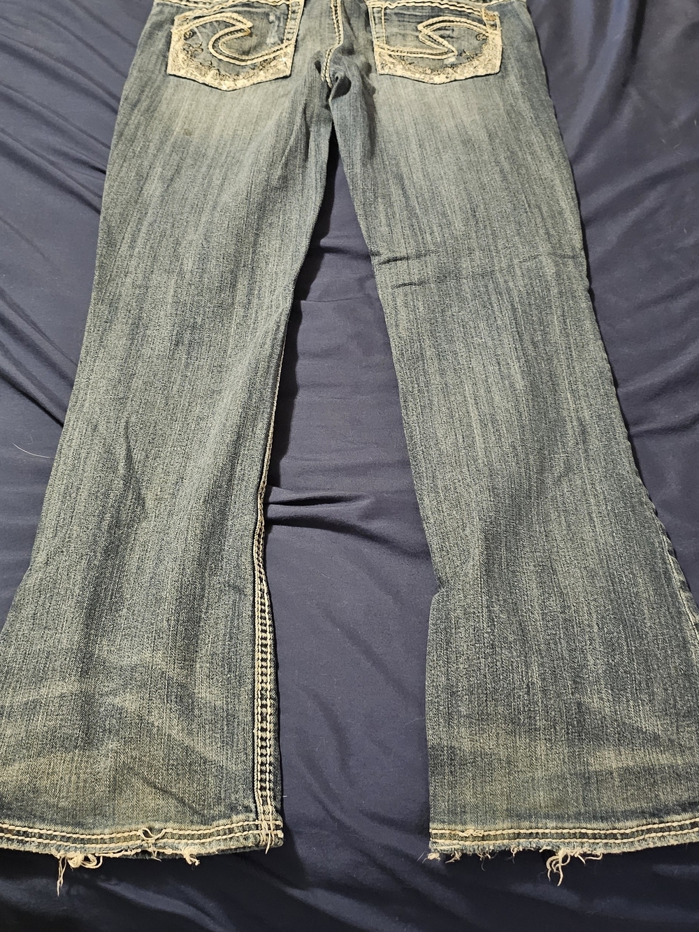 Silver Jeans 30/31 Women's Faded Blue Bootcut Jeans